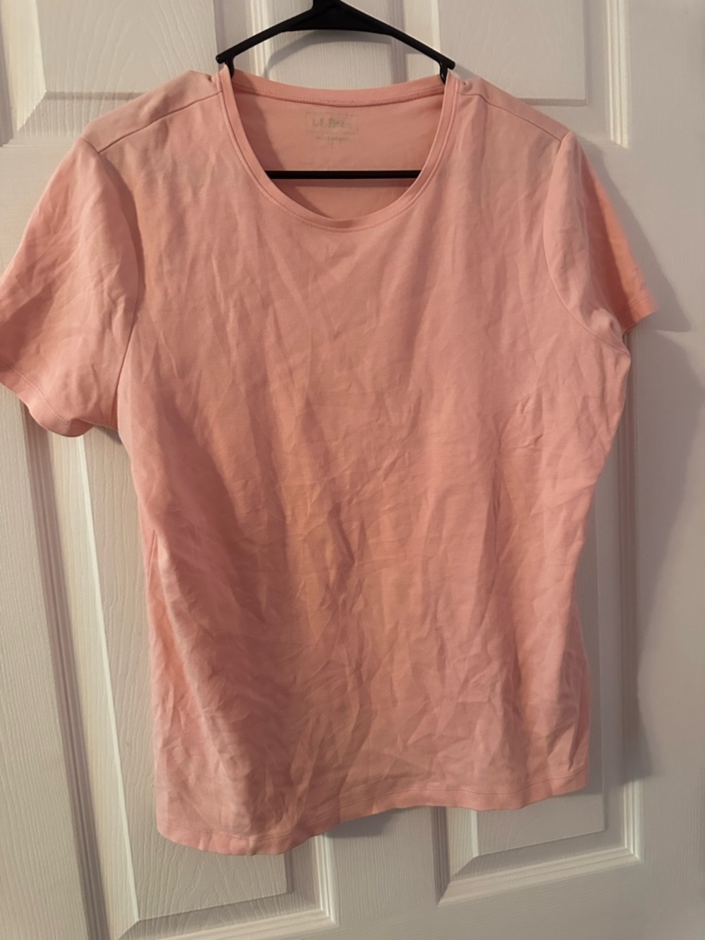 L.L. Bean Pink Short Sleeve Crew Tee